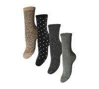 PIECES Pcsebby Glitter Long Confezione da 4 pezzi Mix Noos, Verde - deep lichen green, Taglia unica