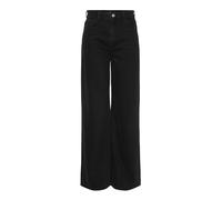 PIECES Pcselma HW Wide Jeans Bl102 Noos BC Larghi, Denim Nero, 29W x 30L Donna