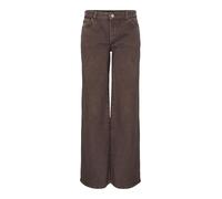 PIECES Pcselma LW Wide Colered Jeans Noos, Hot Fudge, 33W x 32L