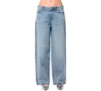 PIECES Pcselma LW Wide Jeans Lb Noos BC Taglio Ampio, Mix Blu Chiaro, 25 W/32 L Femmina-Adulto