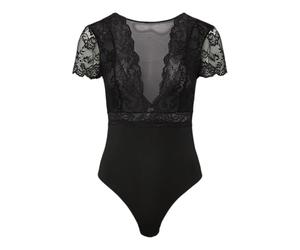 PIECES Pcsicca Ss Bodystocking Noos Body Donna