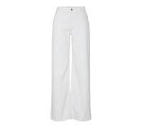 PIECES Pcsilke MW Wide Colered Jeans Noos BC, Bianco, 27W x 32L
