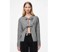Pieces - Pcsilly Ls Rev Tie Knit Noos Bc Grigio - Abbigliamento XS Grigio