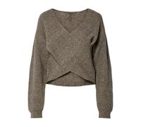 PIECES Pcsilly LS Rev Wrap Knit Noos BC, Morel, S Donna, Morel, S