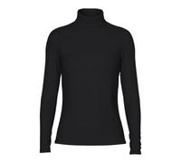 Pieces Pcsirene LS Rollneck Top Noos Dolcevita Camicia Donna, Nero, M