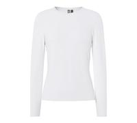 PIECES Pcsirene LS Tee Noos, Maglia a Maniche Lunghe Donna, Bianco (Bright White), 40 (Taglia Produttore: Large)