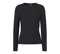 PIECES Pcsirene LS Tee Noos, Maglia a Maniche Lunghe Donna, Nero (Black Black), 40 (Taglia Produttore: Large)