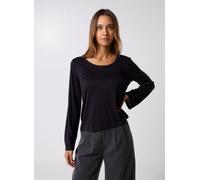 Pieces - Pcsophie Ls U-Neck Tee Jrs Bc Nero - Abbigliamento S Nero
