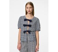 PIECES Camicia da donna 'PCTalvina' navy / bianco, Taglia L