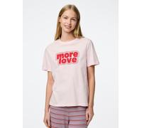 Pieces - PCTAMERA SS PRINTED T-SHIRT JRS BC Rosa - Abbigliamento S Rosa