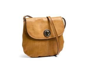 PIECES Pctotally Royal Leather Party Bag Noos - Borse a tracolla Donna, Marrone (Cognac), 5x15x18 cm (B x H T)
