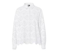PIECES Pcvilde LS Shirt Noos, Bianco, S
