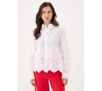 Pieces - Pcvilde Ls Shirt Wvn Noos Bianco - Abbigliamento S Bianco