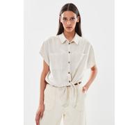 Pieces - Pcvinsty Ss Linen Tie Shirt Noos Beige - Abbigliamento XS Beige