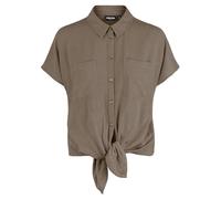 PIECES Pcvinsty SS Linen Tie Shirt Noos T, fossile, M Donna
