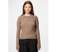 Pieces - Polo color fossile-Neutro M