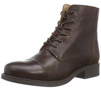 PIECES Psibi Leather Short Boot Cognac, Stivaletti classici non imbottiti, corti donna, colore marrone (cognac), taglia 38