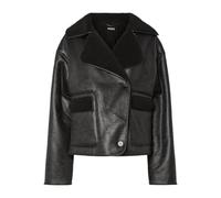 Pieces - Pcjuno Coated Teddy Jacket Marrone - Abbigliamento S Marrone