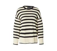 PIECES Pullover 'Ava' crema / nero Donna PIECES XS crema / nero