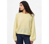 Pieces - Pullover in maglia color vaniglia francese-Neutro L