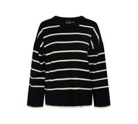 PIECES Pullover 'Mathilde' beige chiaro / nero Donna PIECES XL beige chiaro / nero