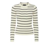 PIECES Pullover 'PCCrista' avorio / nero Donna PIECES XS avorio / nero