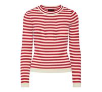 PIECES Pullover 'PCCrista' crema / rosso scuro Donna PIECES XS crema / rosso scuro