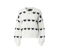 PIECES Pullover 'PCNove' nero / bianco Donna PIECES XS nero / bianco