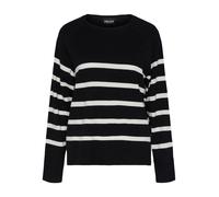 PIECES Pullover 'PCSIA' nero / bianco Donna PIECES L nero / bianco