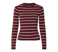 PIECES Pullover rosso carminio / bianco naturale Donna PIECES S