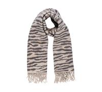 Pieces - Sciarpa a Frange con Stampa Zebra - - Accessories - Donna - Beige - ONE SIZE
