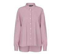 PIECES Shirt Pcfeline LS-Maglietta Pwp Wvn, Pink-a-Boo, M Donna