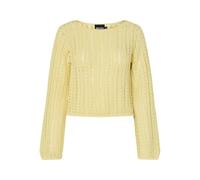 PIECES Short Pcsiri LS-Pantaloncini Boatneck Knit BC, Banana Pallido, S Donna