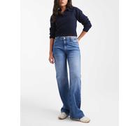 Pieces - Silke - Jeans a fondo ampio e vita medio alta blu medio W30 L30