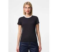 Pieces - T-shirt nera-Nero L