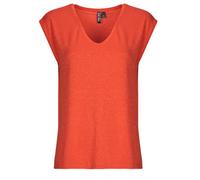 Pieces T-shirt PCBILLO TEE LUREX STRIPES in Rosso EU L