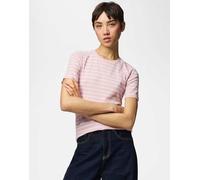 Pieces - T-shirt rosa spalmata 2 XS