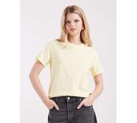 PIECES Pcria SS Solid Tee Jrs Noos BC, French Vanilla, M