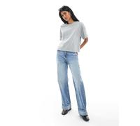 PIECES Pcchilli Summer 2/4 Loose Sweat Noos Maglietta, Chiaro Grigio Melange, M Donna
