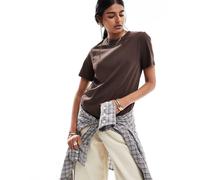 PIECES Maglietta 'PCRia' marrone scuro Donna PIECES XL