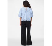 Pieces - Top a maniche corte azzurro-Blu S