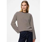 Pieces - Top a maniche lunghe color hot fudge-Marrone L