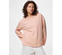 Pieces - Top a maniche lunghe color vaniglia francese-Neutro XL