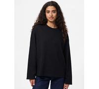 Pieces - Top a maniche lunghe nero XS