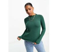 PIECES Pcnicca LS Top Noos T-Shirt, Trekking Green, XS Donna