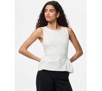 Pieces - Top color latte di cocco-Bianco XS