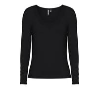 Pieces Top da Donna Pcbarbera LS Lace Jrs Noos BC, Nero, XXS