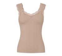 PIECES PCBARBERA Lace Top Noos Canottiera da Donna, Tortora Caldo, XL