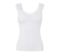PIECES Top Donna Pcbarbera Pizzo Noos BC, Bianco, S