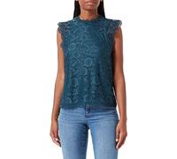 PIECES Top Femminile Senza Maniche PCOLLINE Pizzo, Reflecting Pond, M